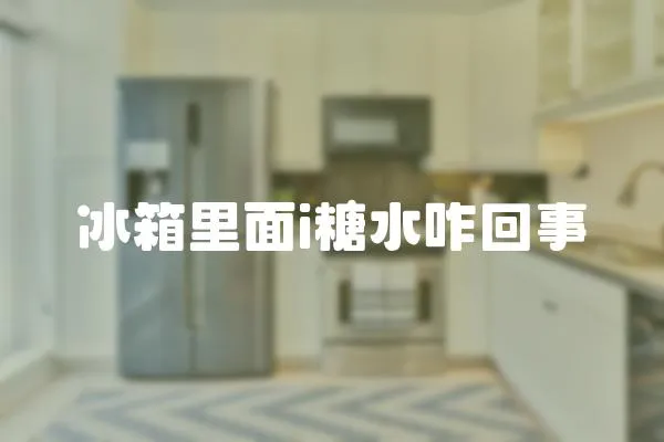 冰箱里面i糖水咋回事
