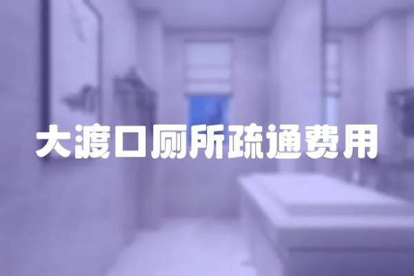 大渡口廁所疏通費(fèi)用