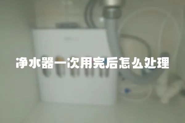 凈水器一次用完后怎么處理