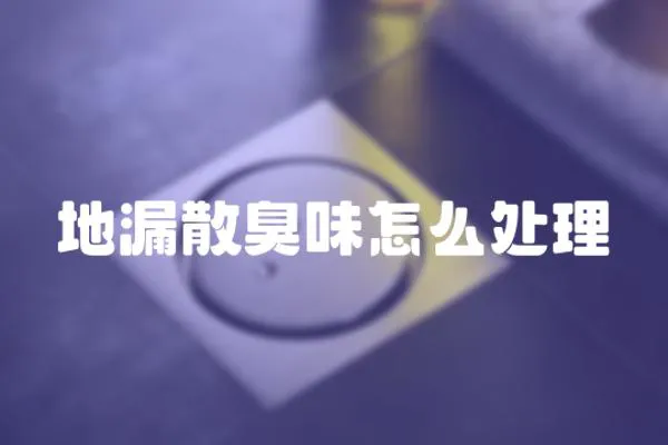 地漏散臭味怎么處理