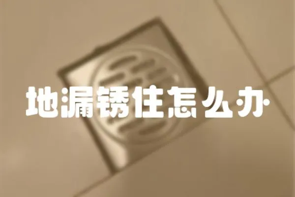 地漏銹住怎么辦