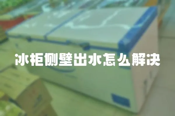冰柜側壁出水怎么解決