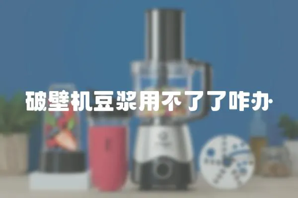 破壁機豆漿用不了了咋辦