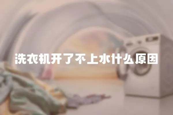 洗衣機開了不上水什么原因