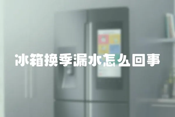 冰箱換季漏水怎么回事