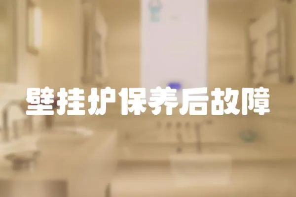 壁掛爐保養(yǎng)后故障