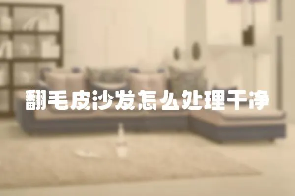 翻毛皮沙發怎么處理干凈