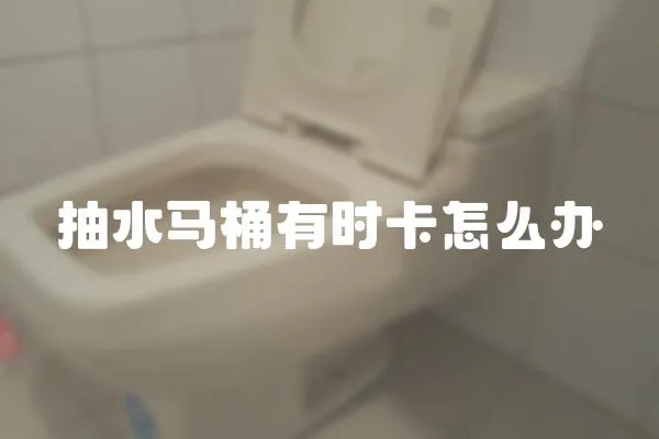 抽水馬桶有時卡怎么辦