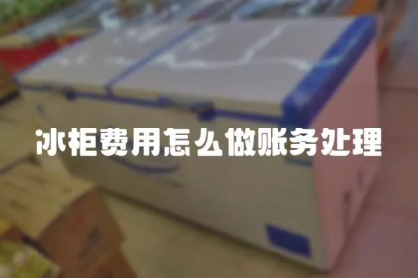 冰柜費用怎么做賬務處理