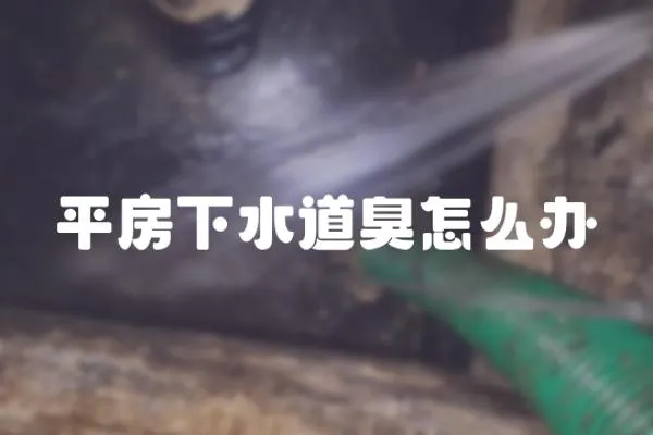 平房下水道臭怎么辦