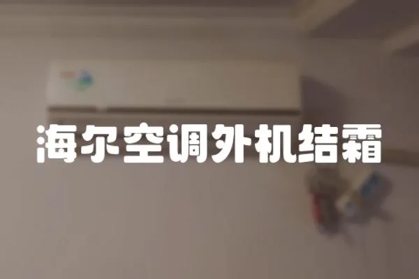 海爾空調外機結霜