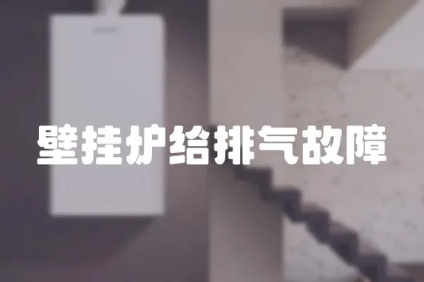 壁掛爐給排氣故障