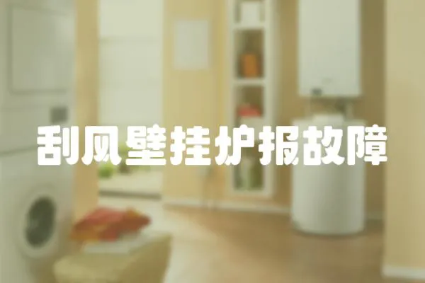 刮風(fēng)壁掛爐報故障