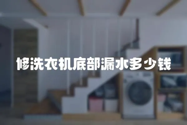 修洗衣機底部漏水多少錢
