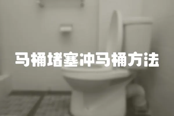 馬桶堵塞沖馬桶方法
