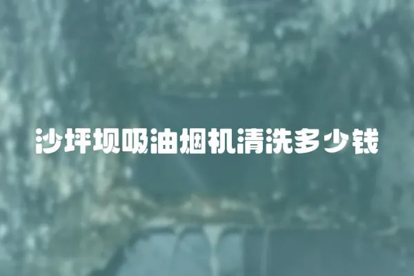 沙坪壩吸油煙機清洗多少錢