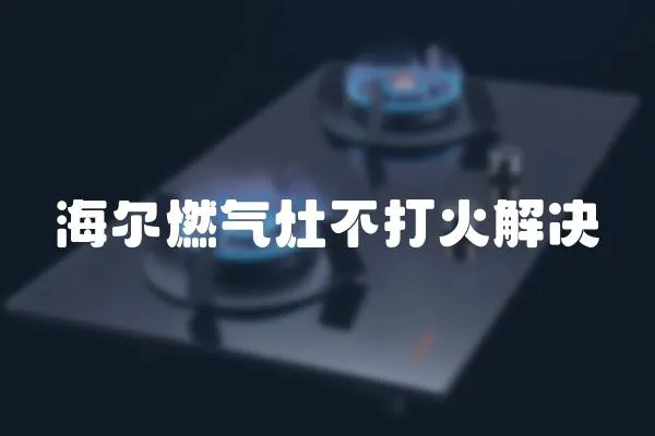 海爾燃?xì)庠畈淮蚧鸾鉀Q