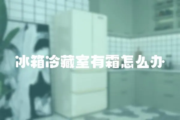 冰箱冷藏室有霜怎么辦