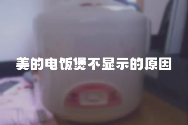 美的電飯煲不顯示的原因