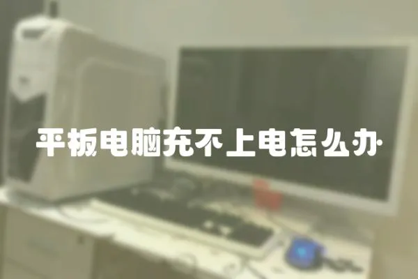 平板電腦充不上電怎么辦