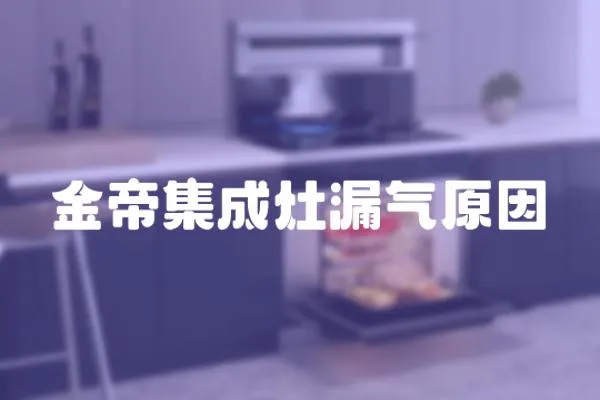 金帝集成灶漏氣原因