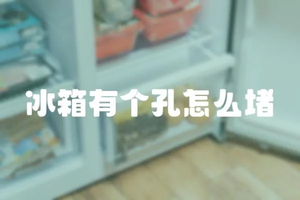 冰箱有個孔怎么堵