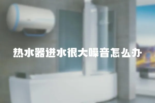 熱水器進水很大噪音怎么辦