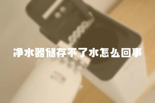 凈水器儲存不了水怎么回事
