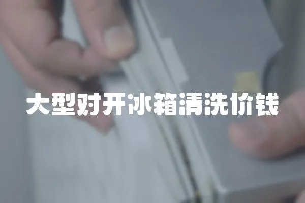 大型對開冰箱清洗價錢