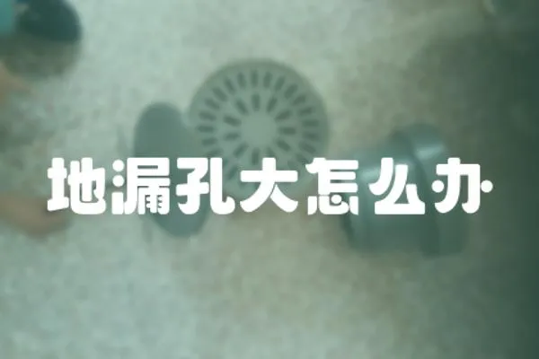 地漏孔大怎么辦