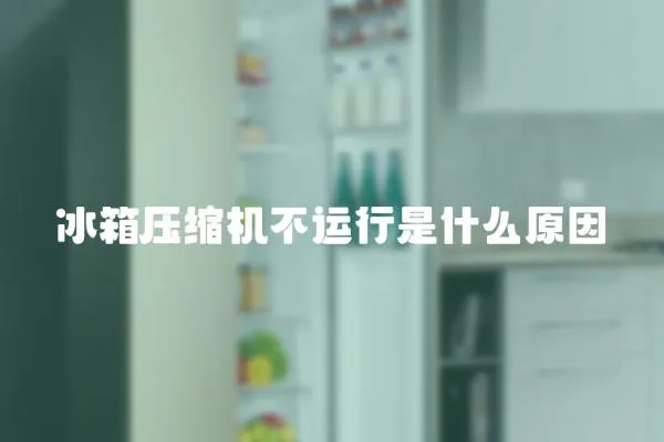 冰箱壓縮機不運行是什么原因