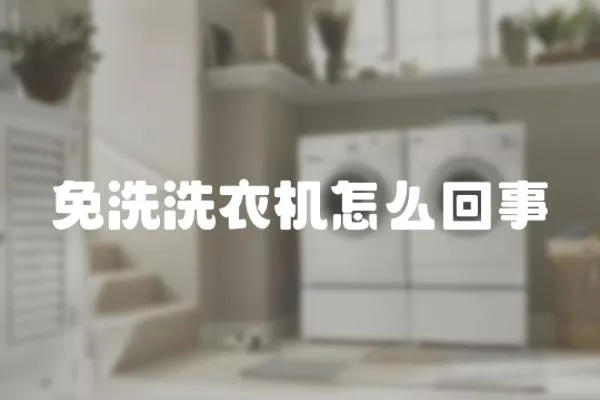 免洗洗衣機(jī)怎么回事