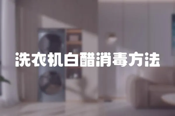 洗衣機白醋消毒方法