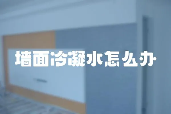墻面冷凝水怎么辦