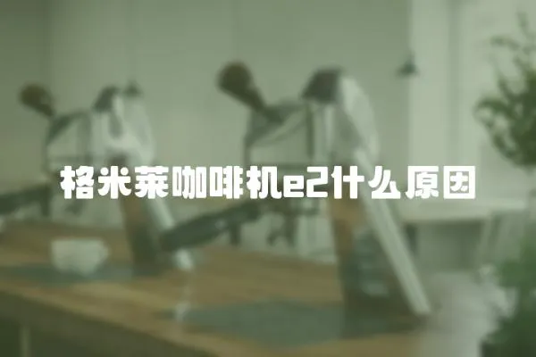 格米萊咖啡機e2什么原因