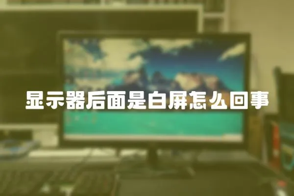 顯示器后面是白屏怎么回事