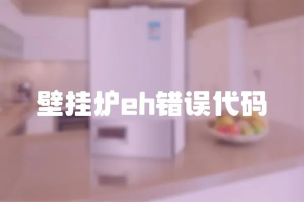 壁掛爐eh錯誤代碼