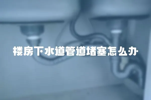 楼房下水道管道堵塞怎么办