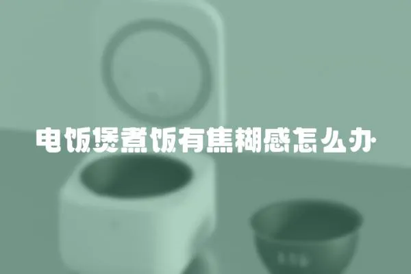 電飯煲煮飯有焦糊感怎么辦