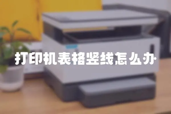 打印機表格豎線怎么辦