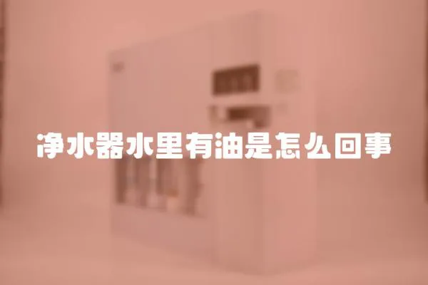 凈水器水里有油是怎么回事