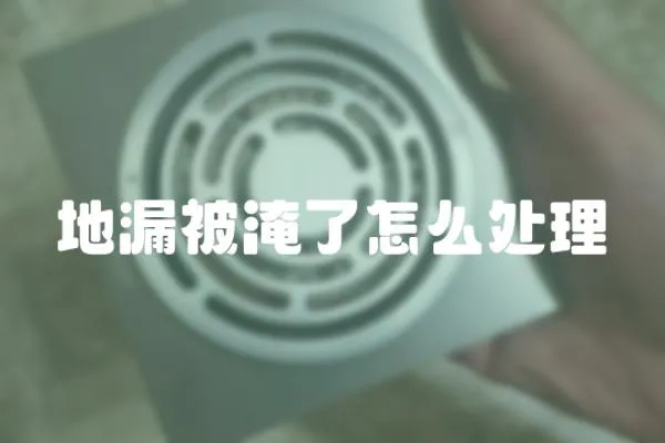 地漏被淹了怎么處理