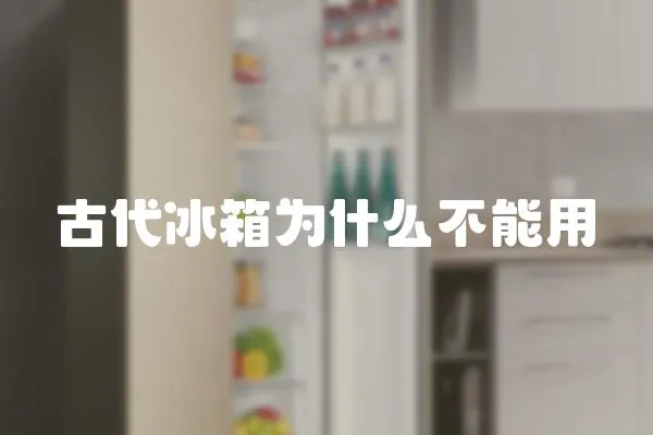 古代冰箱為什么不能用