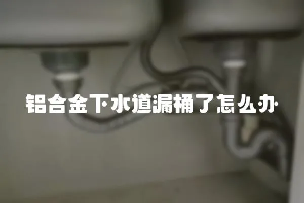 鋁合金下水道漏桶了怎么辦