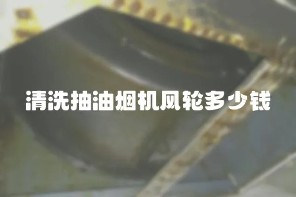 清洗抽油煙機風輪多少錢