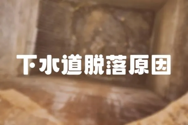 下水道脫落原因