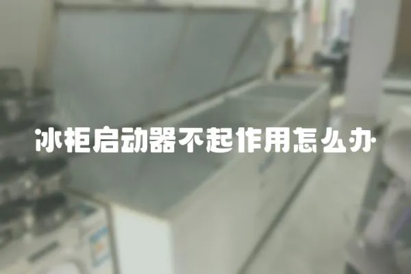冰柜啟動器不起作用怎么辦