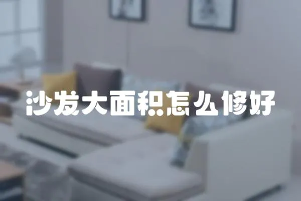 沙發大面積怎么修好