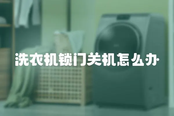 洗衣機(jī)鎖門關(guān)機(jī)怎么辦