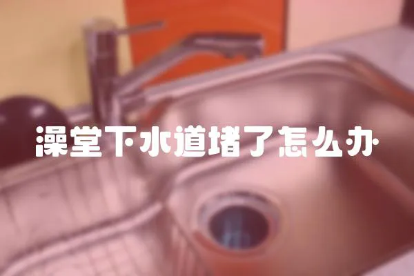 澡堂下水道堵了怎么辦